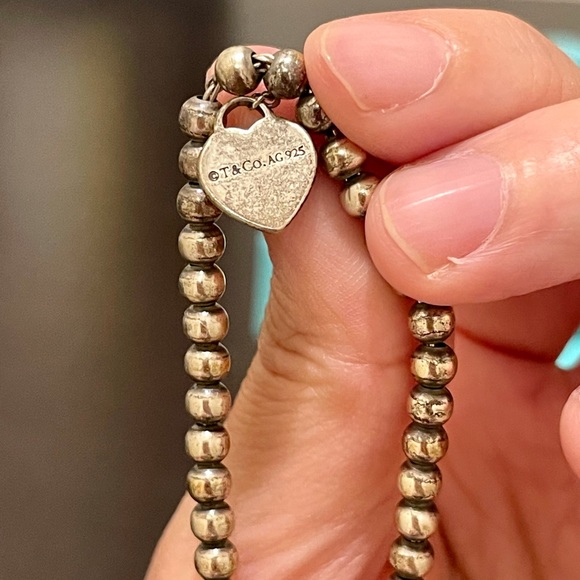 Sold!!Tiffany & Co. Heart Tag Silver Bracelet - Picture 3 of 6